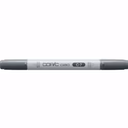 Copic Ciao Marker C-7 (Cool Gray No.7), 1 pc(s), Cool gray, Chisel/Brush tip, Round, Acrylic-based ink, Adult/Child
