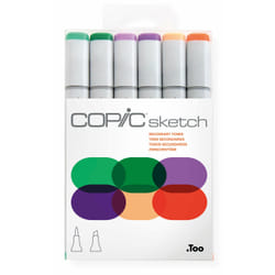 Copic Sketch Set "Secondary Tones", 6 pcs