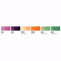Copic Sketch Set "Secondary Tones", 6 pcs