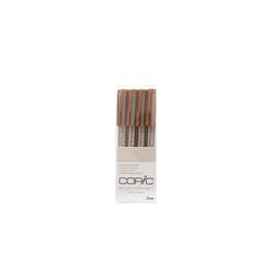 Copic Multiliner Sepia Fine - 4 Piece Set, 11787053-00001