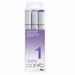 Copic Sketch Set "Color Fusion 1", 3 pcs, 3 pc(s), Lilac, Pale lilac, Purple, Chisel/Brush tip, Alcohol-based ink, Adult/Chil ...