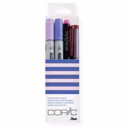 Copic Ciao "Doodle Pack Purple", 4 pcs, 4 pc(s), Pink, Purple, Chisel/Brush tip, Round, Alcohol-based ink, Adult/Child