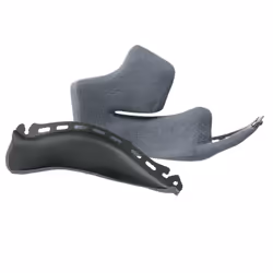 Shoei Type LA Cheek Pads Grey Without Isolaters For Neotec 2 Helmets - 35mm