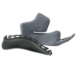 Shoei Type LA Cheek Pads Grey Without Isolaters For Neotec 2 Helmets - 35mm
