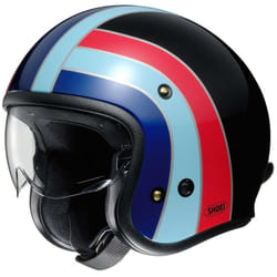 Shoei J-O Nostalgia TC-10 Black / Blue / Red - XS, Black