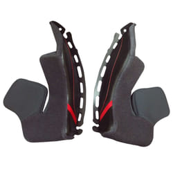 Shoei Type N Cheek Pads Black For GT-Air II Helmets - 39mm