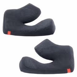 Shoei Cheek Pads Black For Glamster Helmets - 39mm