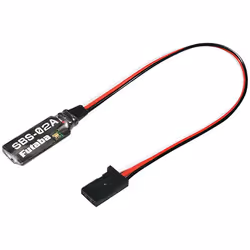 Futaba SBS-02A, Sensor, Metal, Plastic, Black, Red