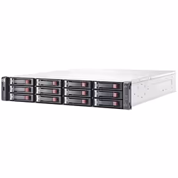 HPE MSA 1040 disk array Rack (2U) Black, Stainless steel