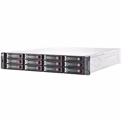 HPE MSA 1040 2-port SAS Dual Controller LFF disk array 0 TB Rack (2U) Black, Grey