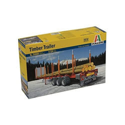 Italeri 3868 1: 24 Timber Trailer  Grey  575mm Length