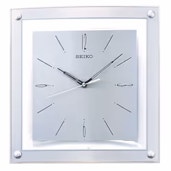 Seiko QXA330S Elegant Analogue Wall Clock - Silver