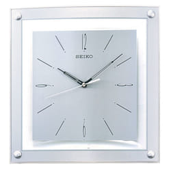 Seiko QXA330S Elegant Analogue Wall Clock - Silver