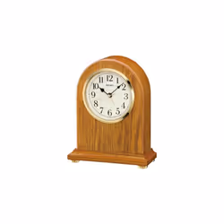 Seiko QXE031B Wooden Mantel Alarm Clock