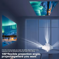 New HD Portable Projector HY300 4K Decoding Android 11 5G WiFi 6 200 ANSI Allwinner H713 BT5.0 1080P 720P Home Theater Outdoor Projector - US Plug