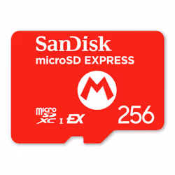 Nintendo SanDisk microSD Express Card for Switch 2, 256 GB, MicroSDXC, Red