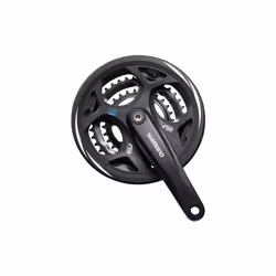 Shimano Altus FC-M311 Altus Square Taper Chainset With Chainguard - 48/38/28T - 175 MM, Black