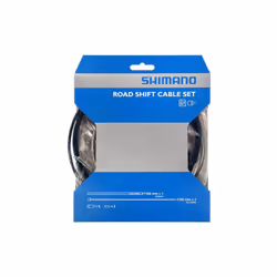 Shimano Spares: Road gear cable set with steel inner wire, black