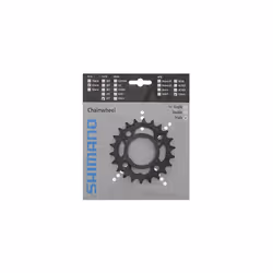 FC-M391 chainring, 22T, black with chain protector
