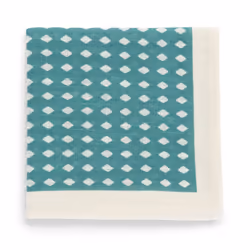 Kolo Topdrawer Japanese Handkerchief 100% Cotton Abacus Pattern Green