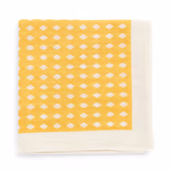 Kolo Topdrawer Japanese Handkerchief  100% Cotton  Abacus Pattern  Yellow