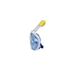 Adult Diving Mask Scuba Goggles Anti Fog Full Face Snorkel Outdoor Dive Swimming - Blue, L/XL