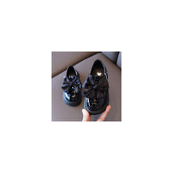 Girls Party Leather Shoes Toddler Baby Kids School Wedding Party shoes Size UK - Black, UK 11Kids