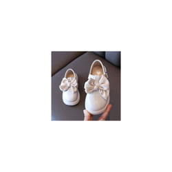 Girls Party Leather Shoes Toddler Baby Kids School Wedding Party shoes Size UK - Beige, UK 1.5