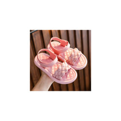 Girls Weave Flat Sandals Summer Toddler Baby Kids Holiday Princess Shoes Size - Pink, UK 8.5Kids