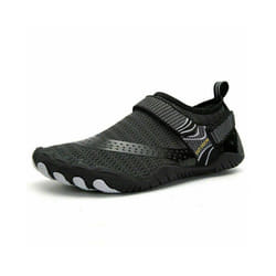Womens Mens Water Shoes Aqua Beach Swim Barefoot Non Slip Surfing Shoes - Black, UK 6.5=EU 40