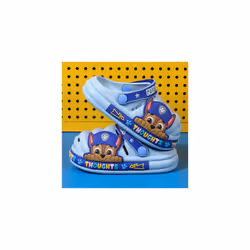 Garden Beach Clogs Shoes Girls Boys Kids Toddler Slip-On Casual Slipper Sandals - Blue, UK 7.5-8Kids