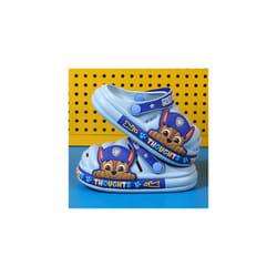 Garden Beach Clogs Shoes Girls Boys Kids Toddler Slip-On Casual Slipper Sandals - Blue, UK 7.5-8Kids
