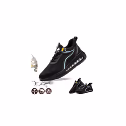 MENS LIGHTWEIGHT STEEL TOE CAP SAFETY SHOES WORK TRAINERS BOOTS SHOES UK SIZE - 6