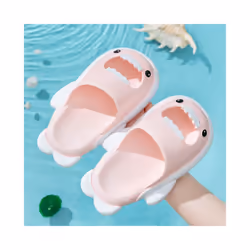 Boys Girls Summer Slippers Shower Shoes Sandals Kids Beach Pool Mules Sliders - Pink, UK 8.5-9Kids