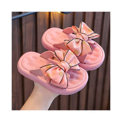 Kids Girls Summer Slippers Beach Pool Mules Sliders Childrens Shoes Sandals Size - Pink, UK 7Infant