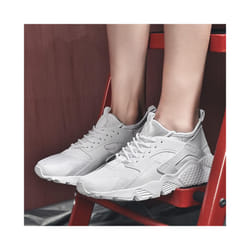 Men's Trainers Outdoor Sports Running Shoes Casual Sneakers Walking Tennis Gym - UK7-EU41, White