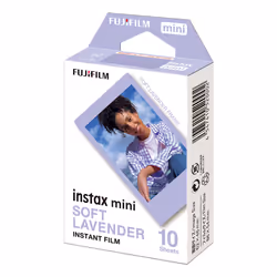 Purple your printsAdd a bit of tranquility to your pics with a 10-pack of our cool. colorful instax mini™ Soft Lavender insta ...
