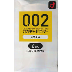 OKAMOTO Okamoto Zero Two Zero Two L Size Clear 6 pcs Pack of 1 Standard type Pleasant to the touch! Pack of 1