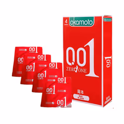 Okamoto 0.01 Polyurethane 4's Pack PU Condom Made in Japan