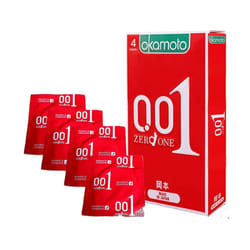 Okamoto 0.01 Polyurethane 4's Pack PU Condom Made in Japan