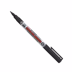 Uni-Ball Super Ink Permanent Marker Bullet Tip 0.9mm Line Black (Pack