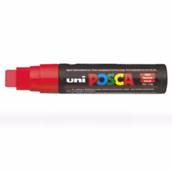 POSCA PC17K R, 1 pc(s), Red, Black, Round, 1.5 cm, Water-based ink