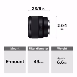 Sony FE 50mm F1.8 SLR Black - Additional view 8