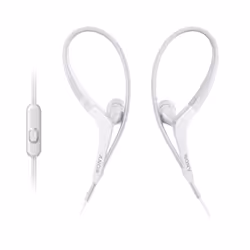 - Splashproof for all-weather listening - Adjustable ear-loop design - Smartphone in-line remote and mic