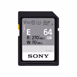 Sony 64GB E Series SDXC Card UHS-II 270MB/s