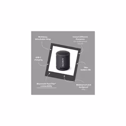 Sony SRSXB13 Stereo portable speaker Black 5 W - Additional view 4