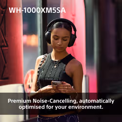 Sony WH-1000XM5SA Headset Wired & Wireless Head-band Music USB Type-C Bluetooth Black - Additional view 7