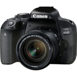 Canon EOS 800D + EF-S 18-55mm 4.0-5.6 IS STM SLR Camera Kit 24.2 MP CMOS 6000 x 4000 pixels Black