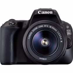 Canon EOS 200D + EF-S 18-55mm f/3.5-5.6 III, 24.2 MP, 6000 x 4000 pixels, CMOS, Full HD, Touchscreen, Black