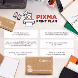 Canon PIXMA TS5350i Wireless Colour 3-in-One Inkjet Photo Printer, Black - Additional view 6